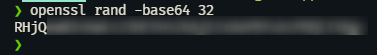 openssl rand